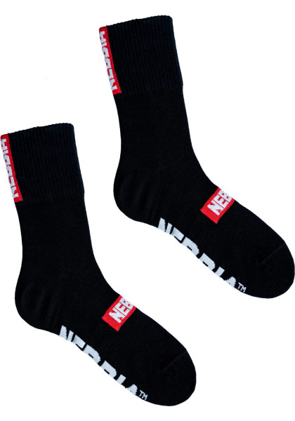 NEBBIA “EXTRA MILE” crew ponožky čierna