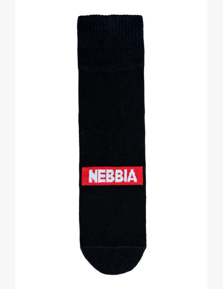 NEBBIA "EXTRA MILE" crew socks black