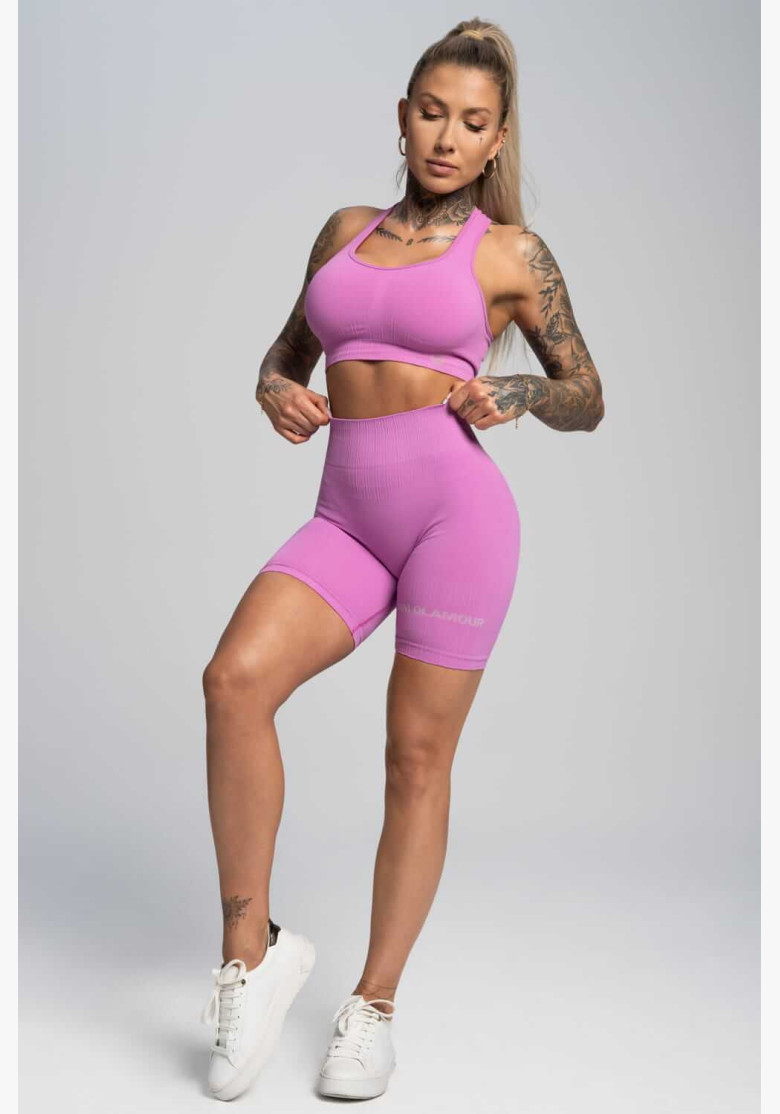 Gym Glamour Bikery Push Up Pink Shorts