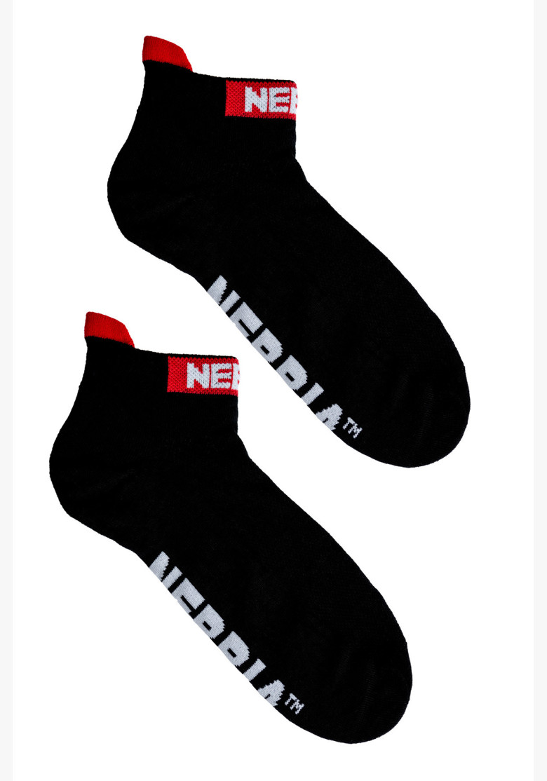 NEBBIA "SMASH IT" ankle socks black