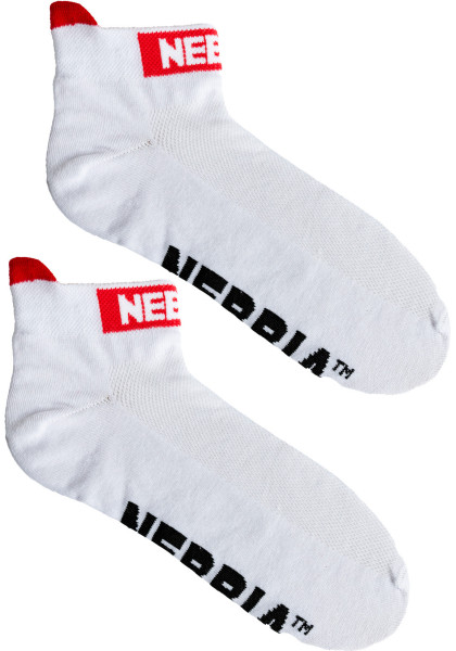 NEBBIA “SMASH IT” členkové ponožky biela