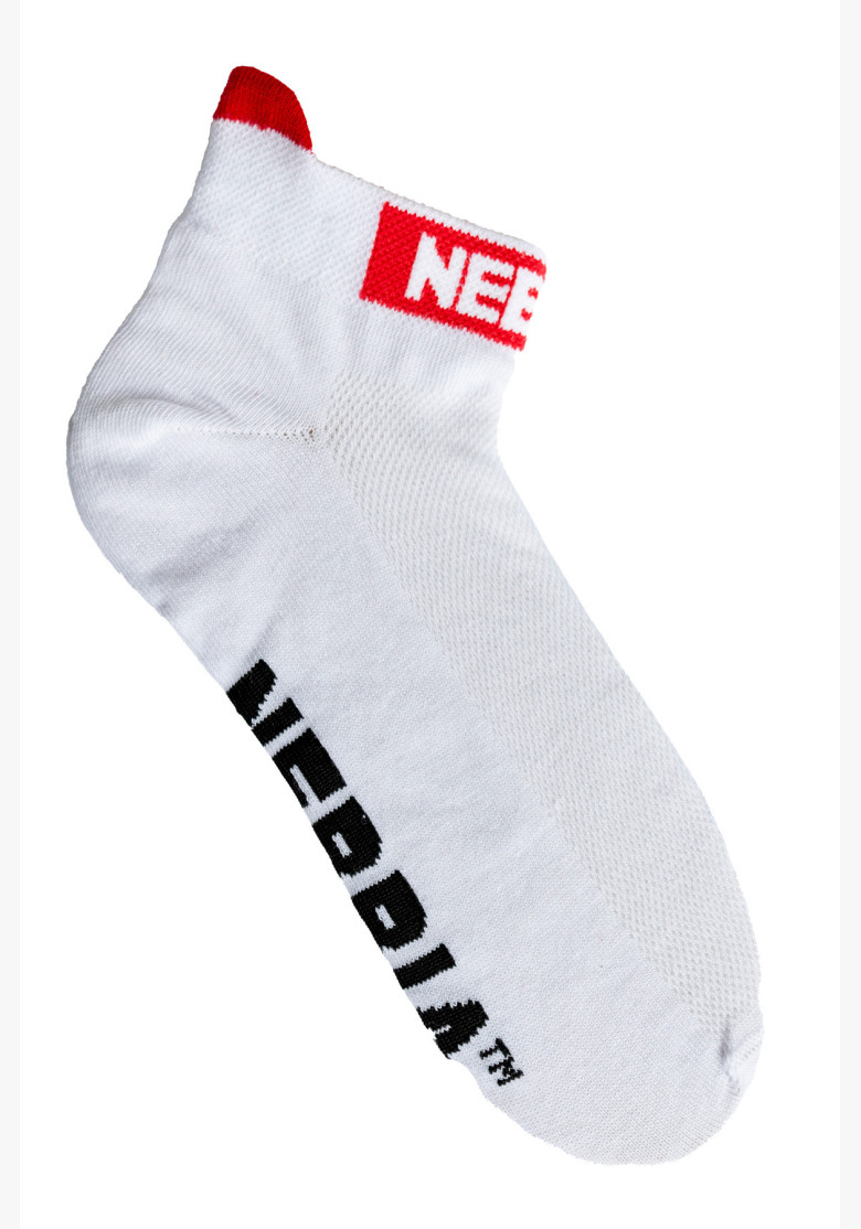NEBBIA "SMASH IT" ankle socks white NEBBIA "SMASH IT" ankle socks white