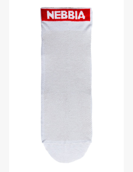 NEBBIA "SMASH IT" ankle socks white