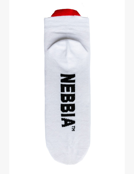 NEBBIA "SMASH IT" ankle socks white