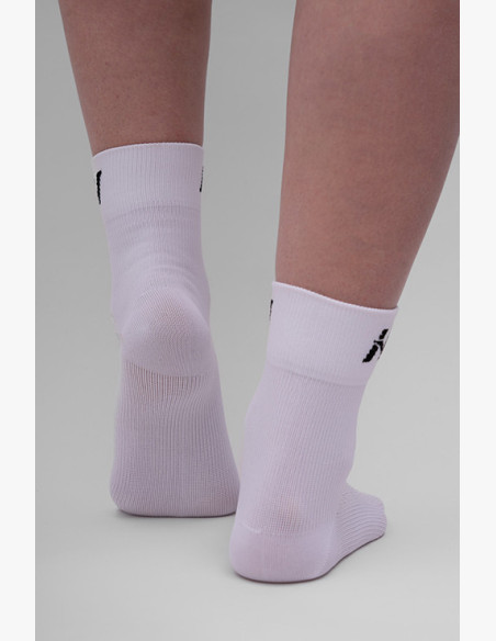 NEBBIA "HI-TECH" N-pattern crew socks white