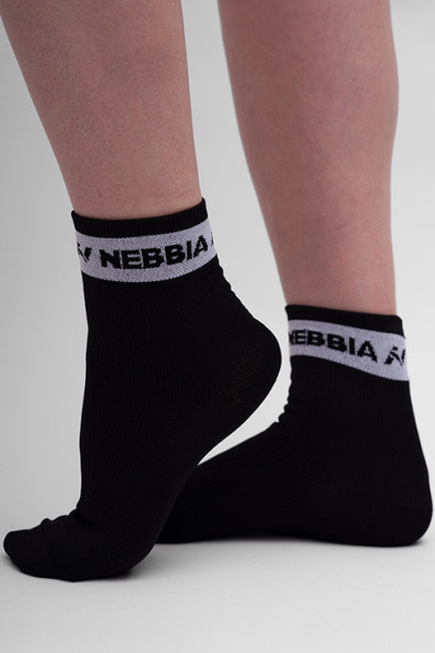 NEBBIA "HI-TECH" crew socks black