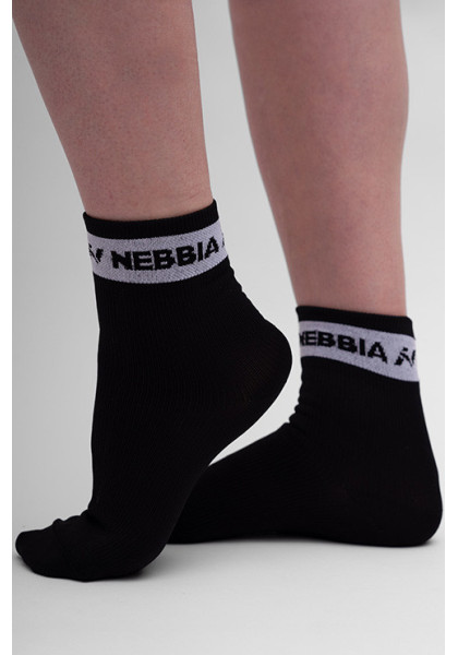 NEBBIA “HI-TECH” crew ponožky čierna