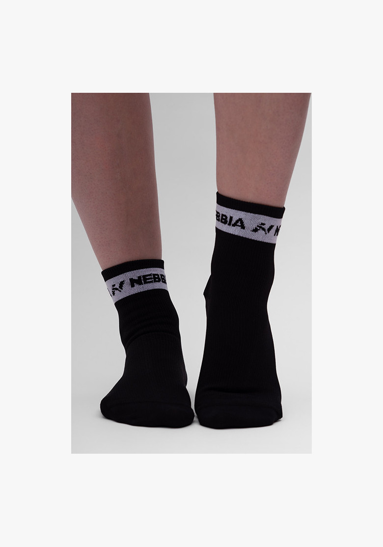 NEBBIA "HI-TECH" crew socks black NEBBIA "HI-TECH" crew socks black