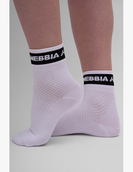 NEBBIA "HI-TECH" crew socks white