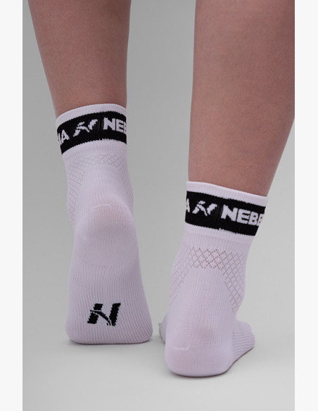 NEBBIA "HI-TECH" crew socks white