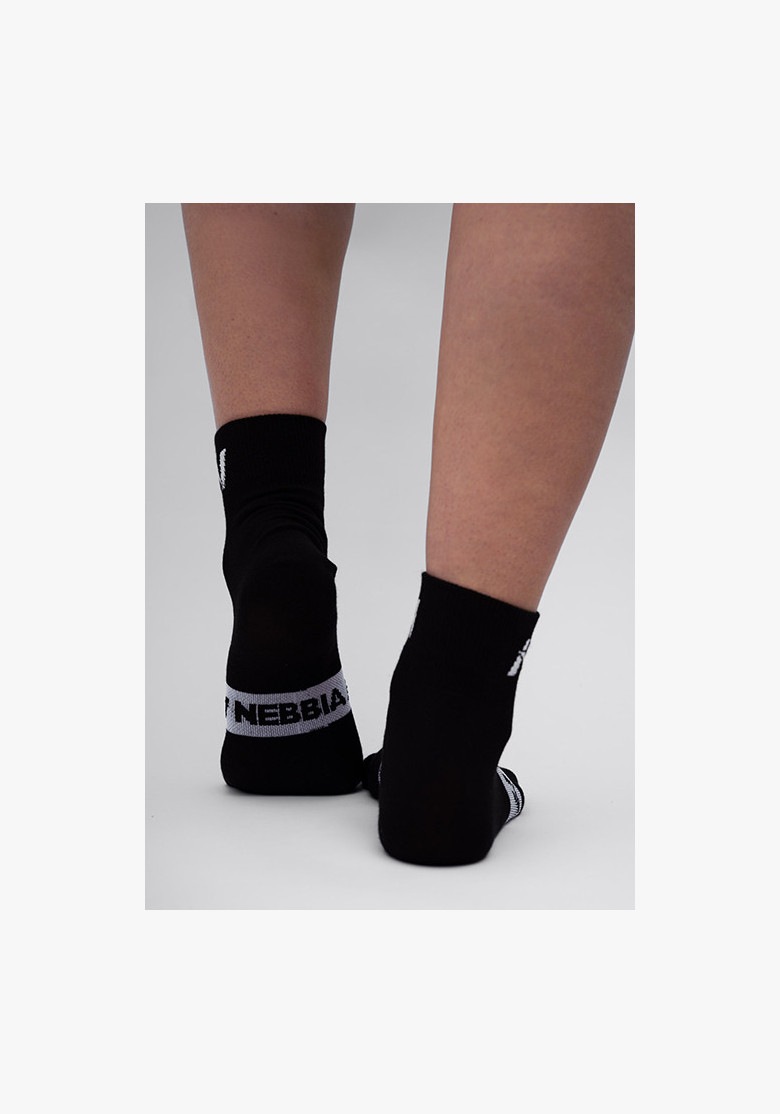 NEBBIA "EXTRA PUSH" crew socks black NEBBIA "EXTRA PUSH" crew socks black