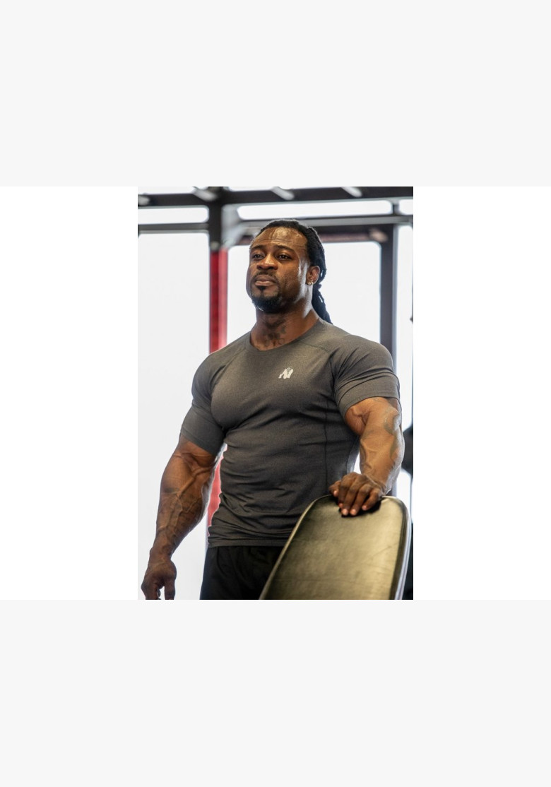 LEWIS T-SHIRT DARK GRAY - Gorilla Wear