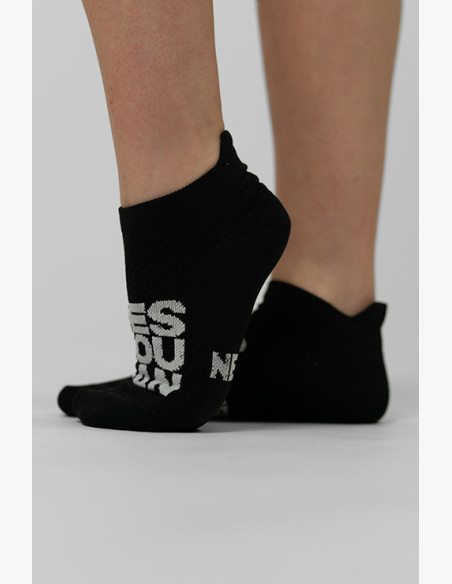 NEBBIA "HI-TECH" crew socks YES YOU CAN black