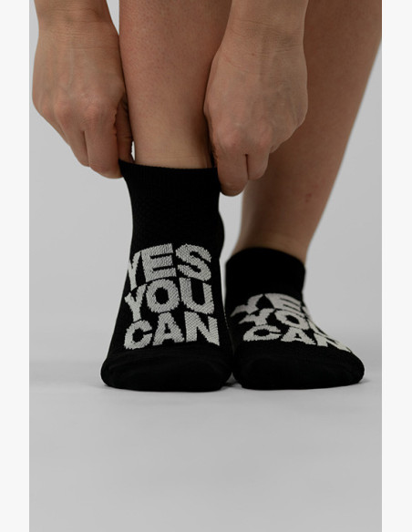 NEBBIA "HI-TECH" crew socks YES YOU CAN black