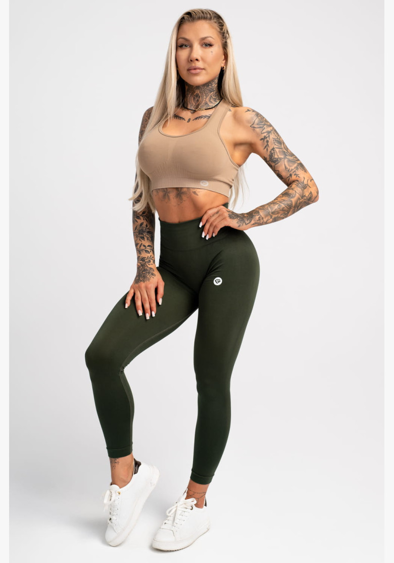 Legíny Gym Glamour Flexible Khaki