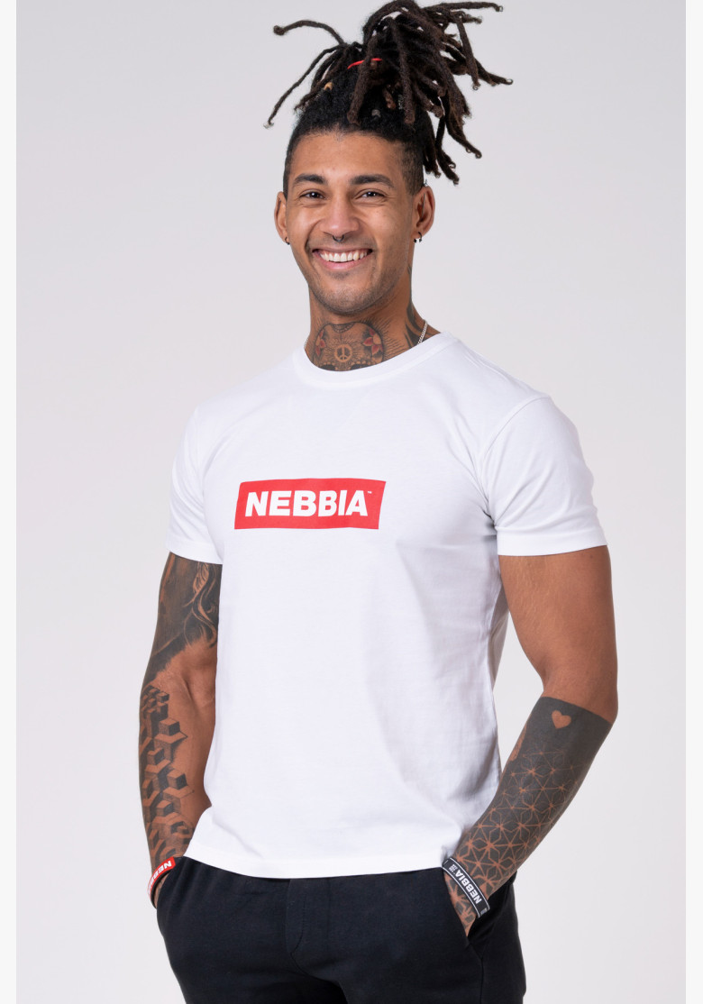 NEBBIA Men's T-shirt BASIC white