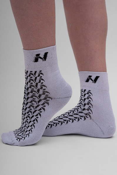 NEBBIA “HI-TECH” N-pattern crew ponožky šedá