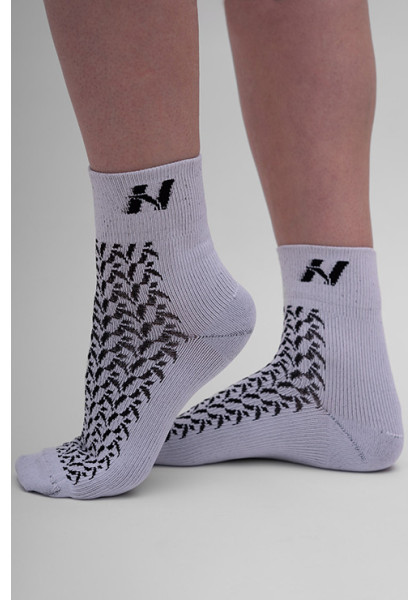 NEBBIA “HI-TECH” N-pattern crew ponožky šedá