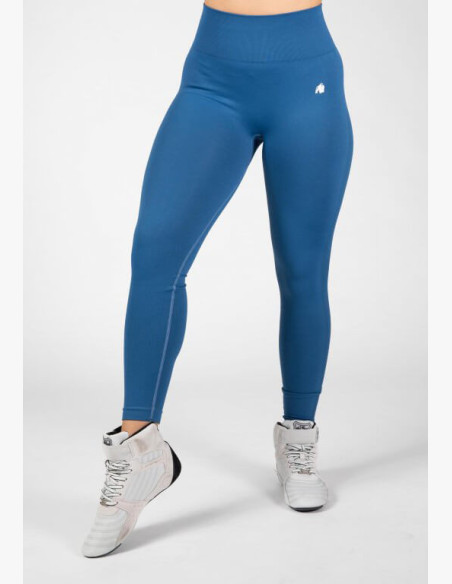 Gorilla Wear Hilton Seamless Blue Leggings
