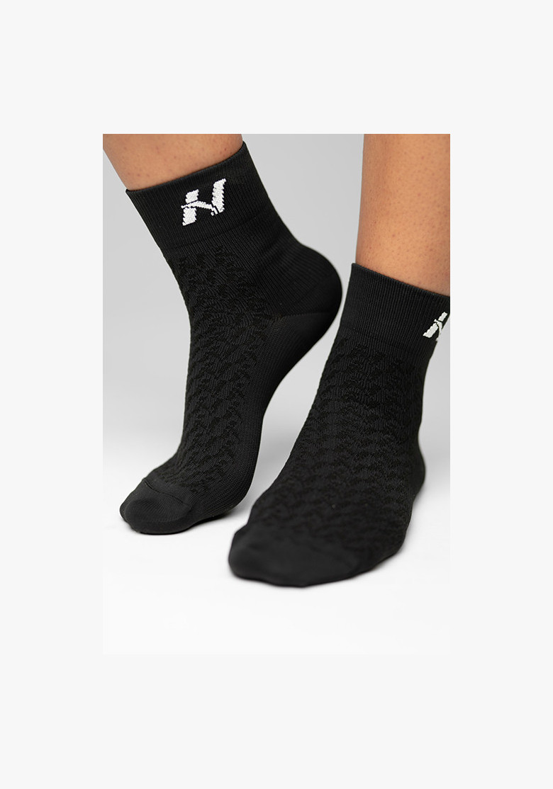 NEBBIA "HI-TECH" N-pattern crew socks black