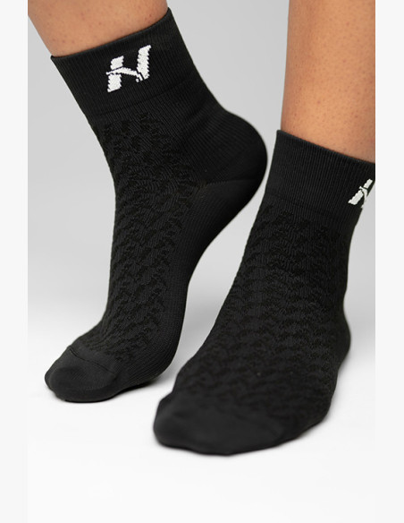 NEBBIA "HI-TECH" N-pattern crew socks black