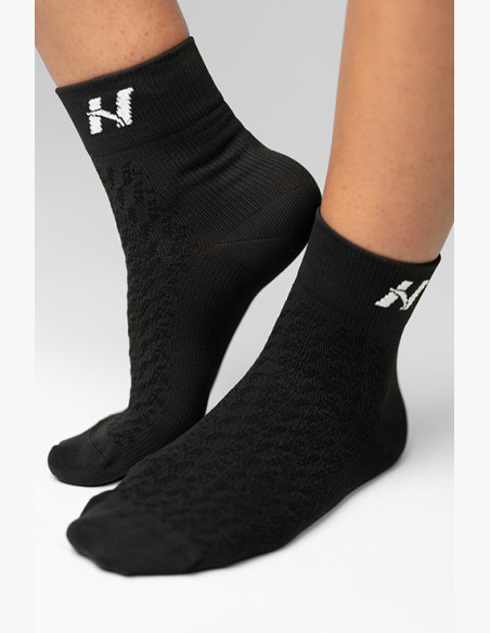 NEBBIA "HI-TECH" N-pattern crew socks black