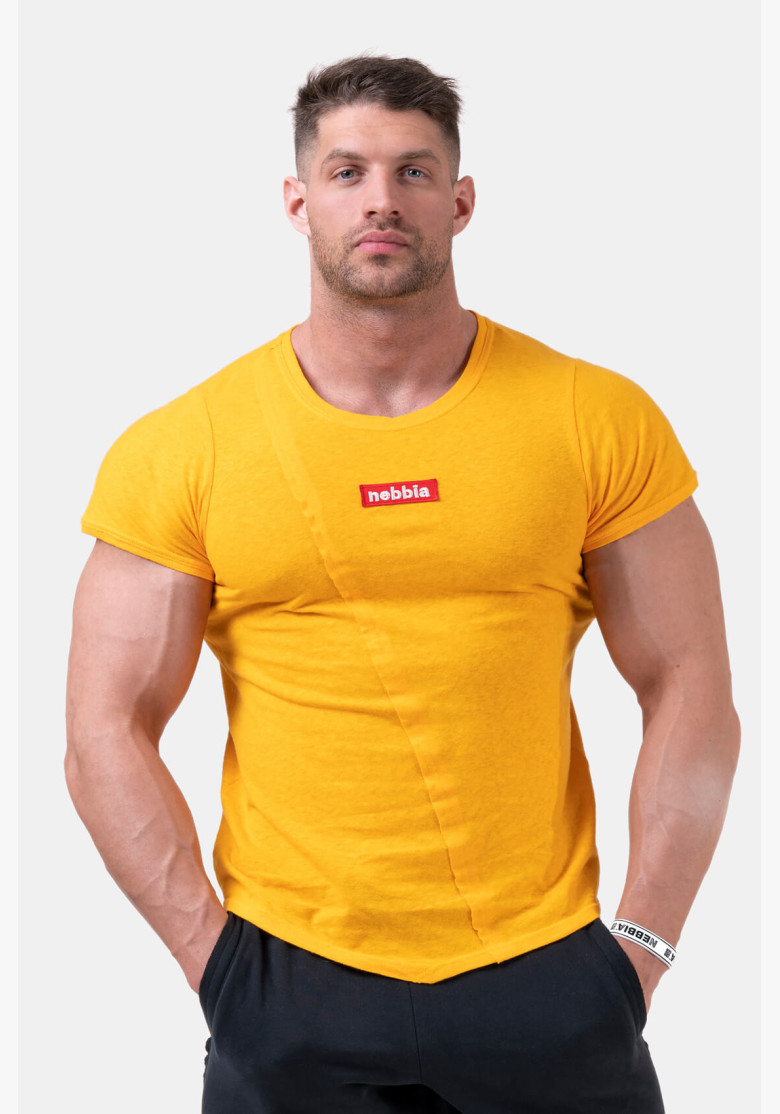 NEBBIA Red Label Muscle Back T-shirt orange