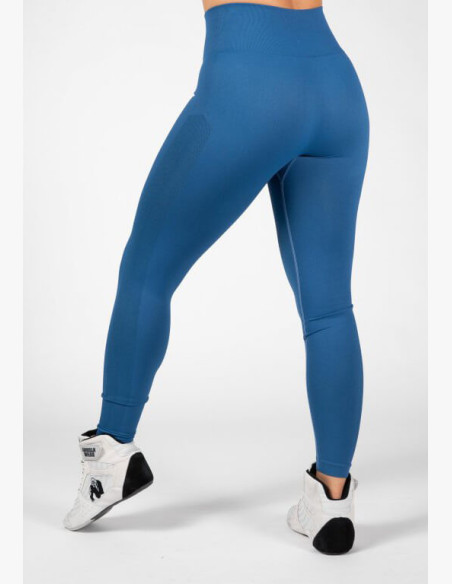 Gorilla Wear Hilton Seamless Blue Leggings