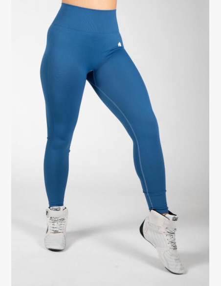 Gorilla Wear Hilton Seamless Blue Leggings
