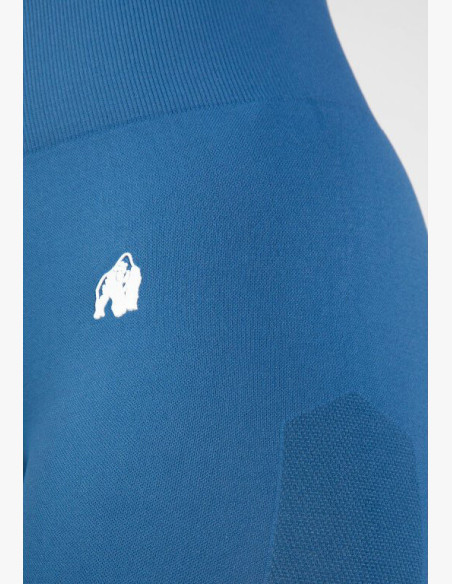 Gorilla Wear Hilton Seamless Blue Leggings