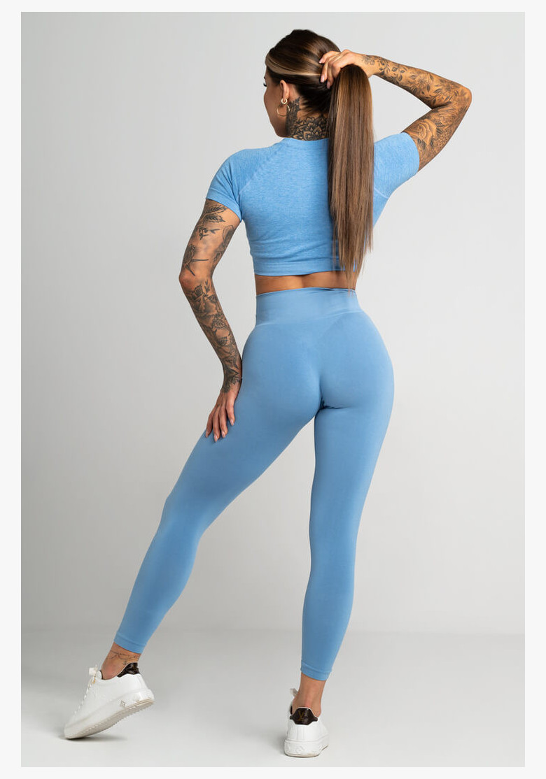 Gym Glamour Second Skin Blue Leggings
