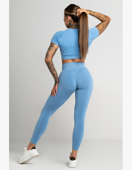 Gym Glamour Second Skin Blue Leggings