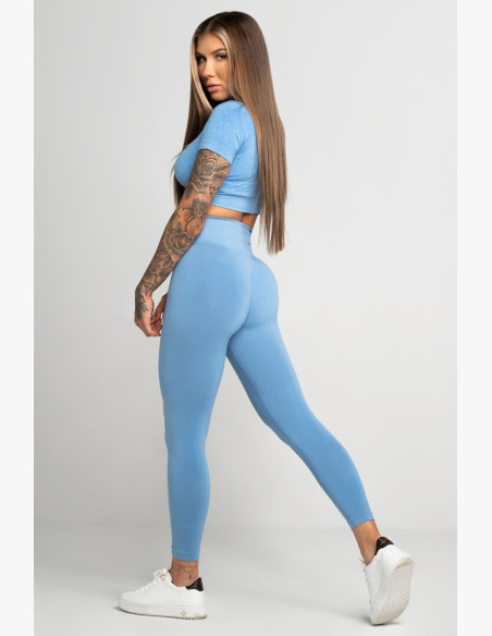 Gym Glamour Second Skin Blue Leggings