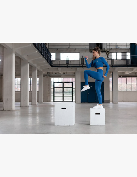 Gorilla Wear Hilton Seamless Blue Leggings