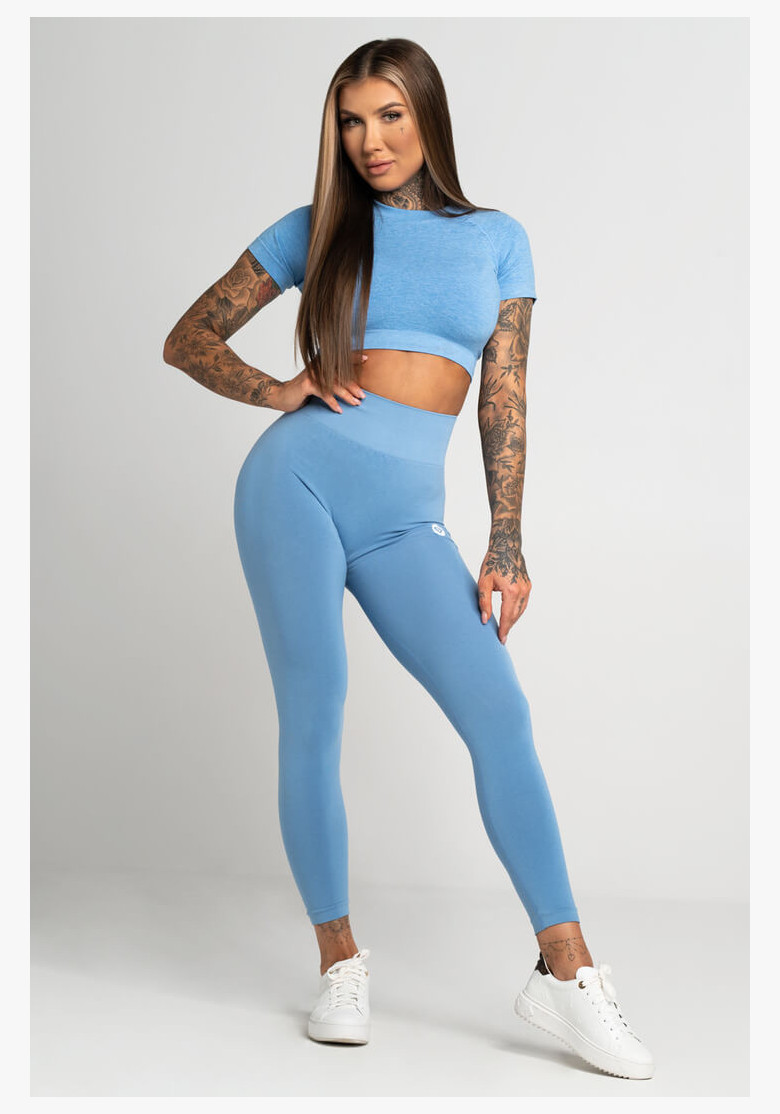 Gym Glamour Second Skin Blue Leggings Gym Glamour Second Skin Blue Leggings