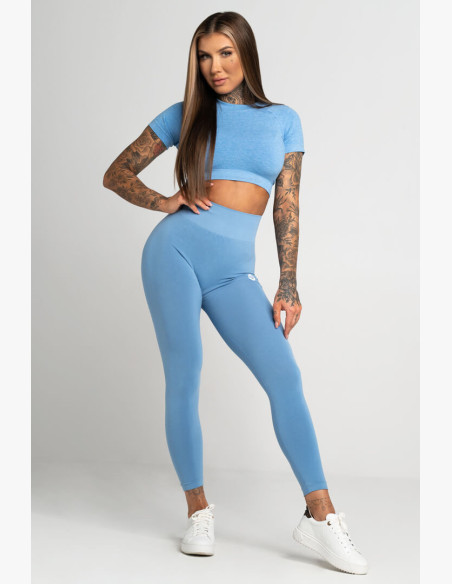 Gym Glamour Second Skin Blue Leggings