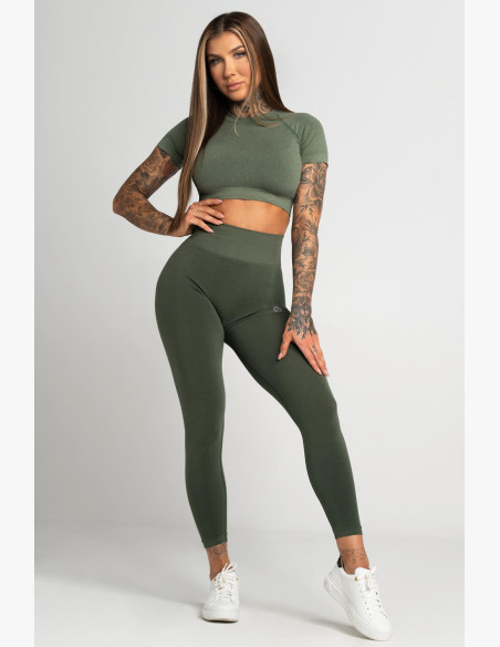 Gym Glamour Second Skin Khaki Leggings