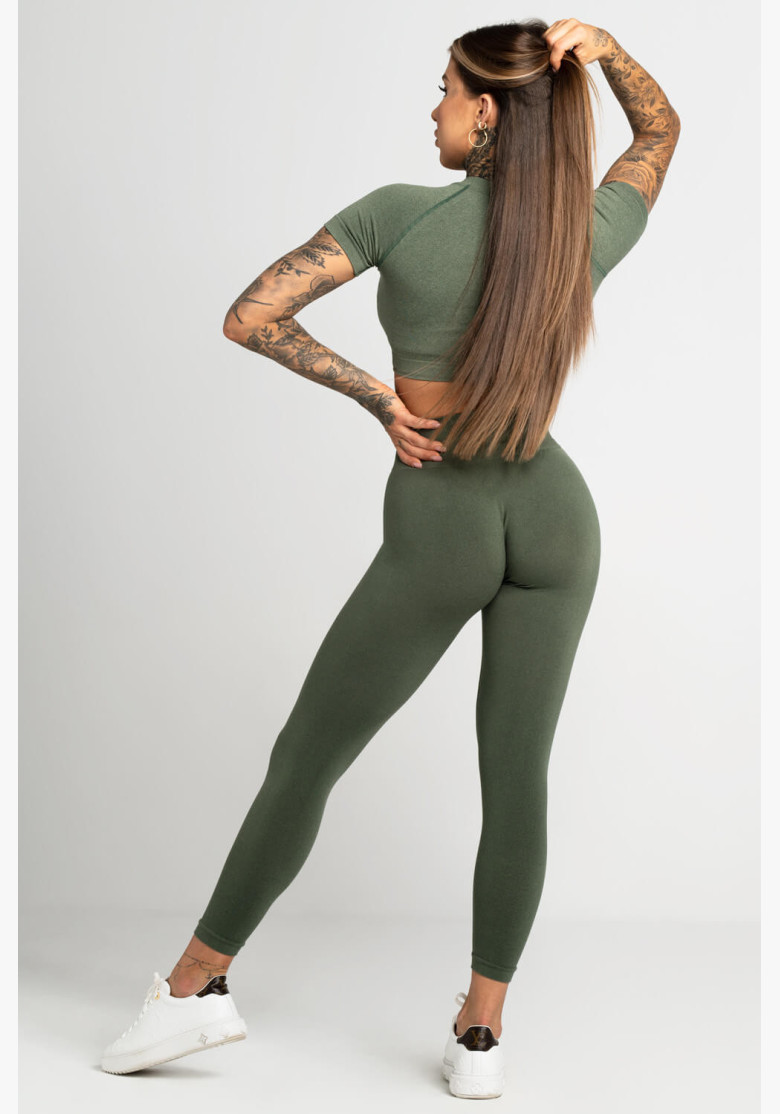Gym Glamour Second Skin Khaki Leggings