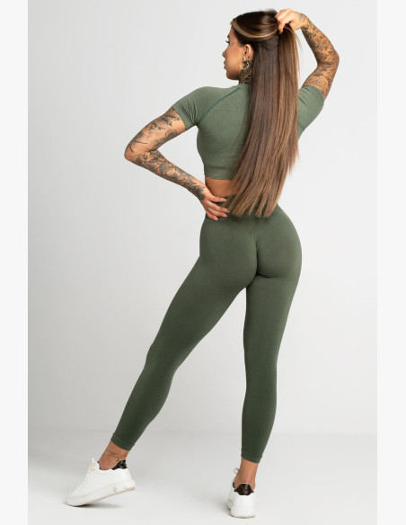 Gym Glamour Second Skin Khaki Leggings