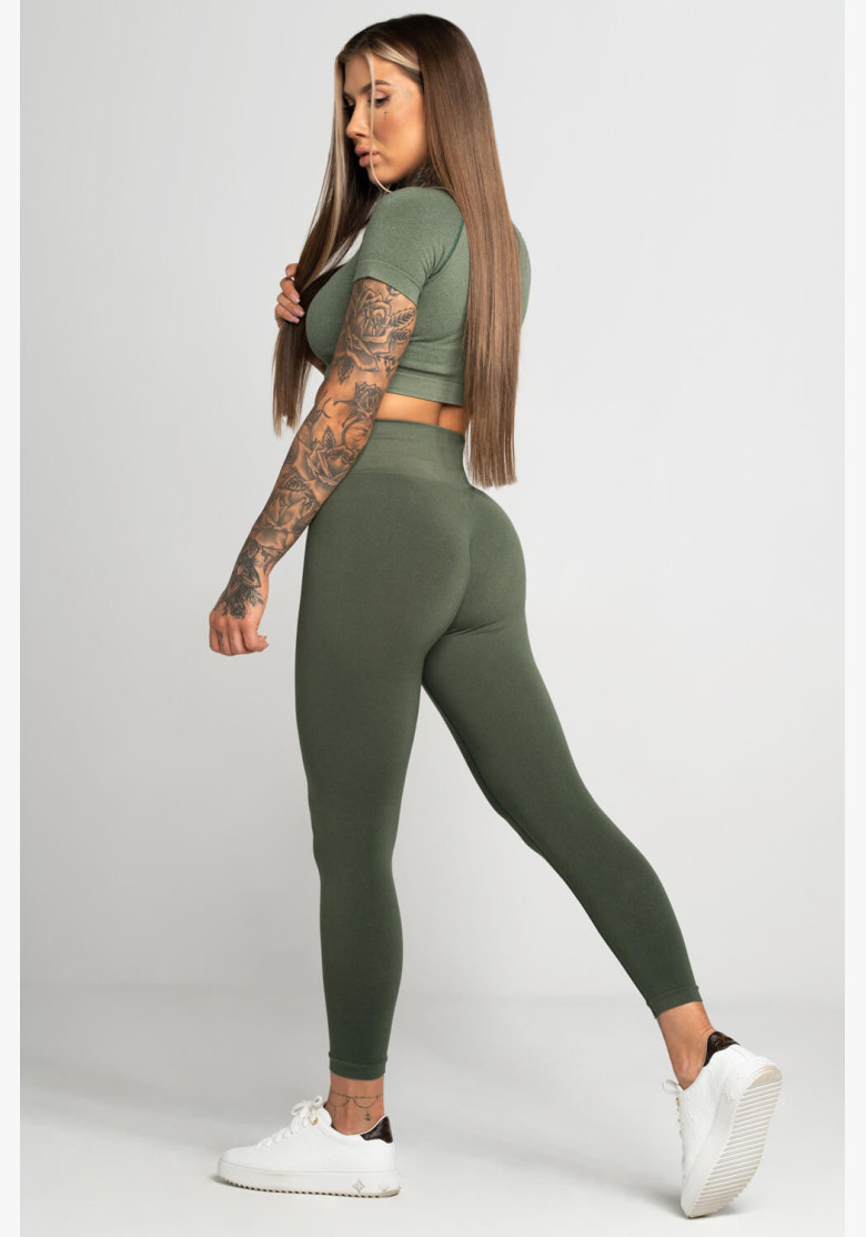 Gym Glamour Second Skin Khaki Leggings