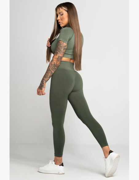 Gym Glamour Second Skin Khaki Leggings