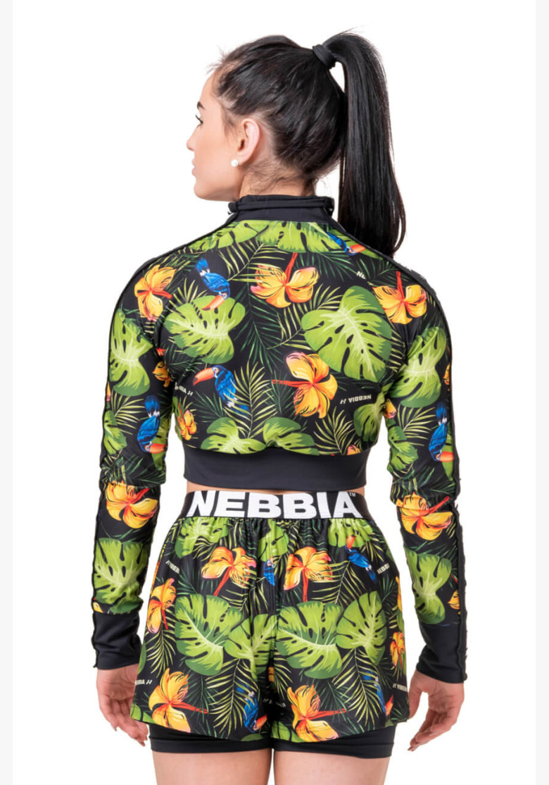 NEBBIA High-energy Crop jacket green