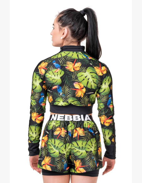 NEBBIA High-energy Crop jacket green