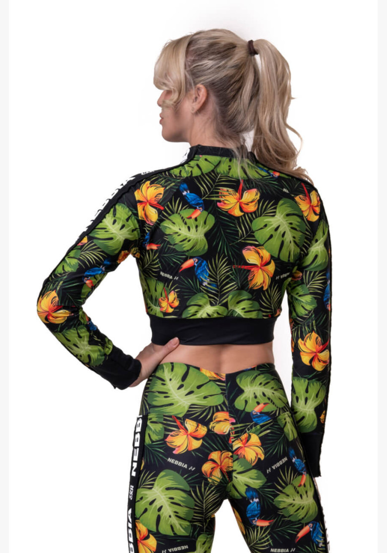 NEBBIA High-energy Crop jacket green