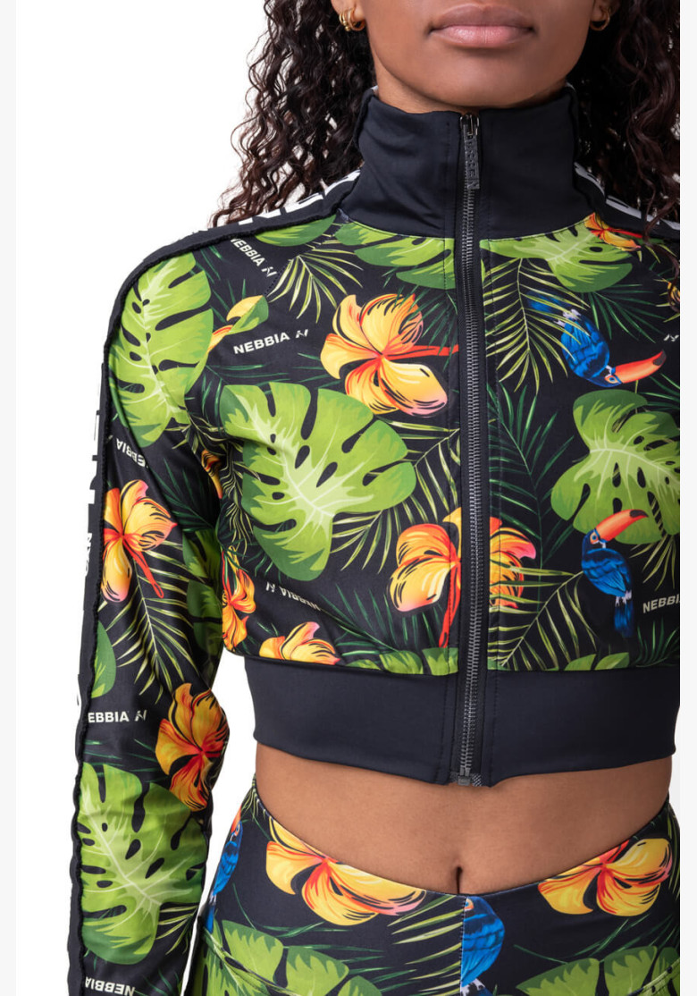 NEBBIA High-energy Crop jacket green