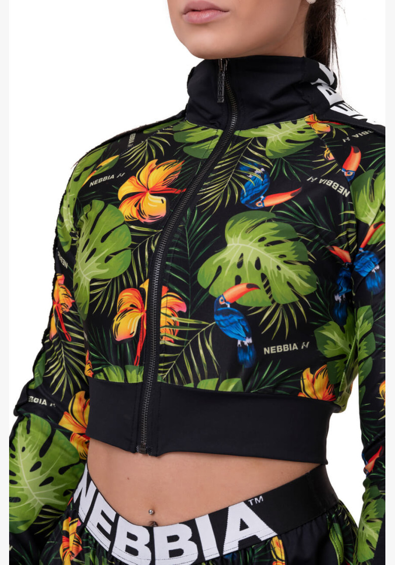 NEBBIA High-energy Crop jacket green