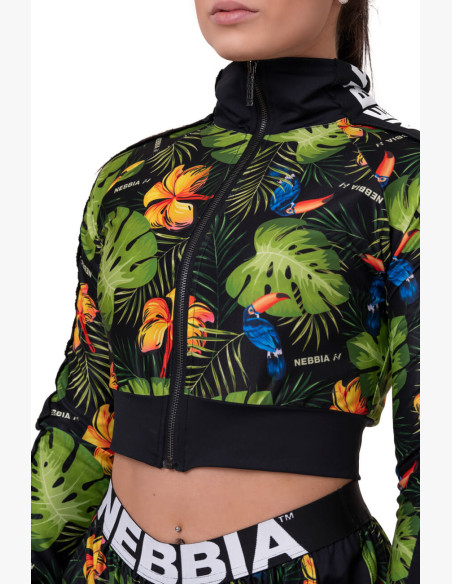 NEBBIA High-energy Crop jacket green