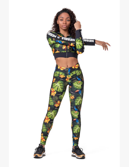 NEBBIA High-energy Crop jacket green