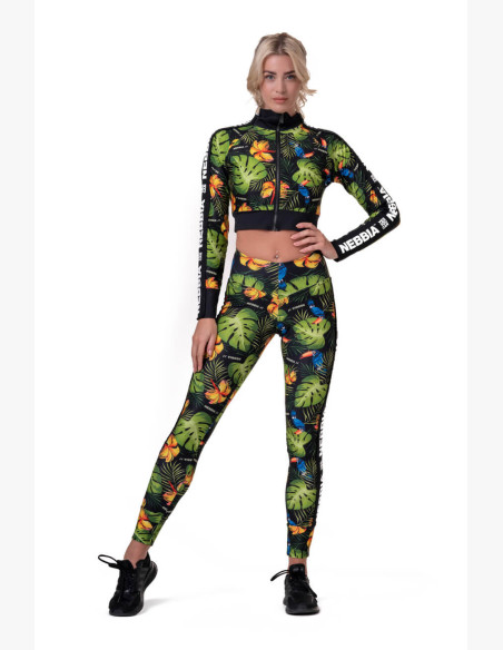 NEBBIA High-energy Crop jacket green