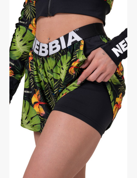 NEBBIA High-energy Double Layer shorts green